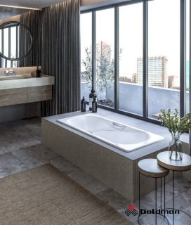 Ванна чугунная Goldman Donni DN18080 180x80см с ножками